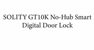 SOLITY GT10K No-Hub Smart Digital Door Lock