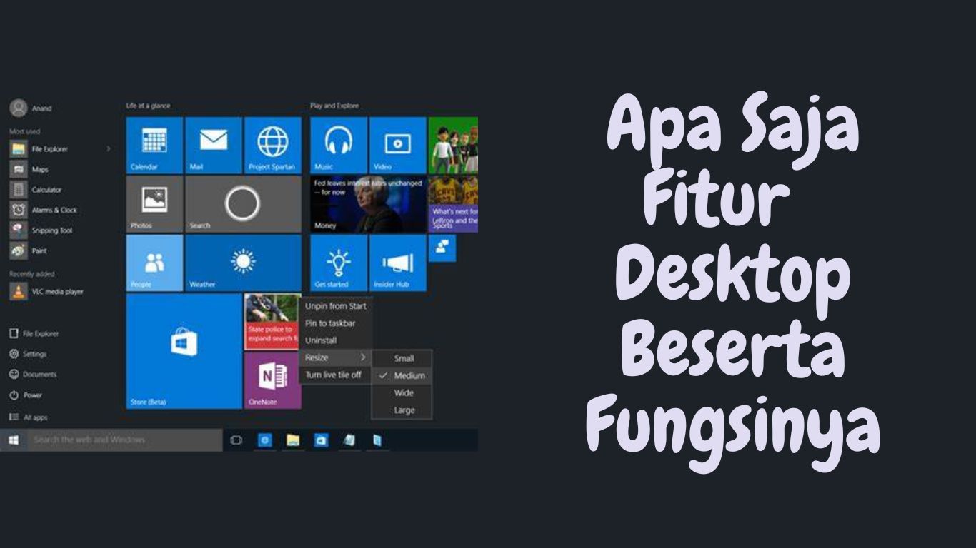 Apa Saja Fitur Desktop Beserta Fungsinya | Tekno & Kripto