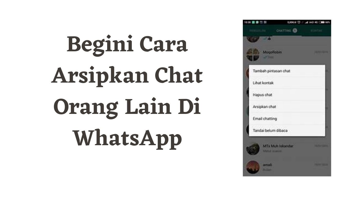 Begini Cara Arsipkan Chat Orang Lain Di WhatsApp